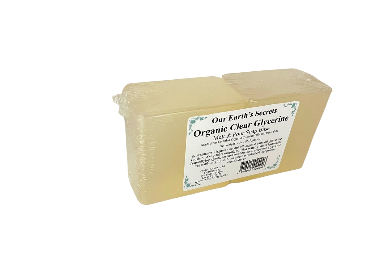 Earthwise Aromatics Clear Glycerin Soap Base - Easy to Melt - Moisturizing - 2 lb