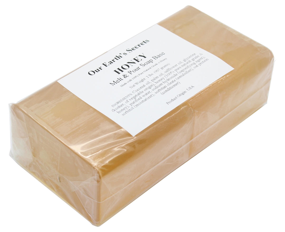 Our Earth's Secrets Honey - 2 Pound Melt and Pour Soap Base