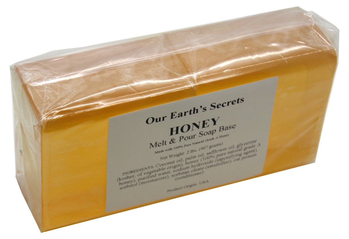 Our Earth's Secrets Honey - 2 Pound Melt and Pour Soap Base