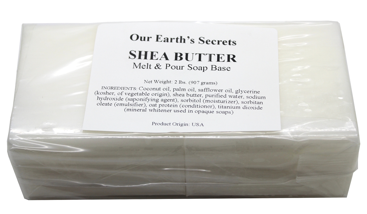Our Earth's Secrets 2 Lbs (907 grams) Shea Butter Melt and Pour