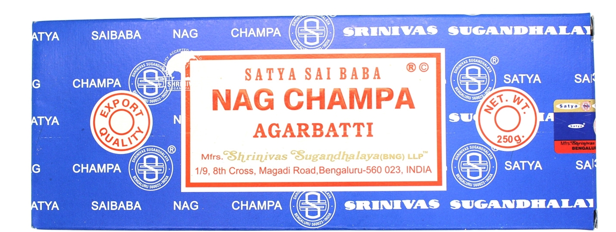 Satya Sai Baba Nag Champa Agarbatti, 250gms Hand Rolled Fine Quality  Incense Sticks for Purification, Relaxation, Positivity, Yoga, Meditation